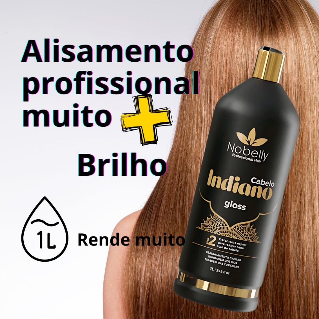 Progressiva Orgânica sem Formol Indiana Liso Extremo 1 litro kit ...