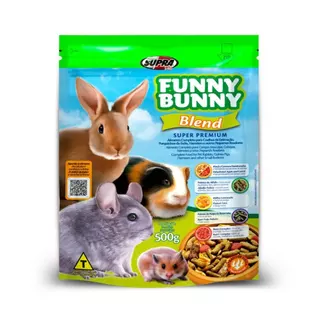 Funny Bunny Blend 500g Ração para Coelhos e Roedores Supra em Oferta na Shopee