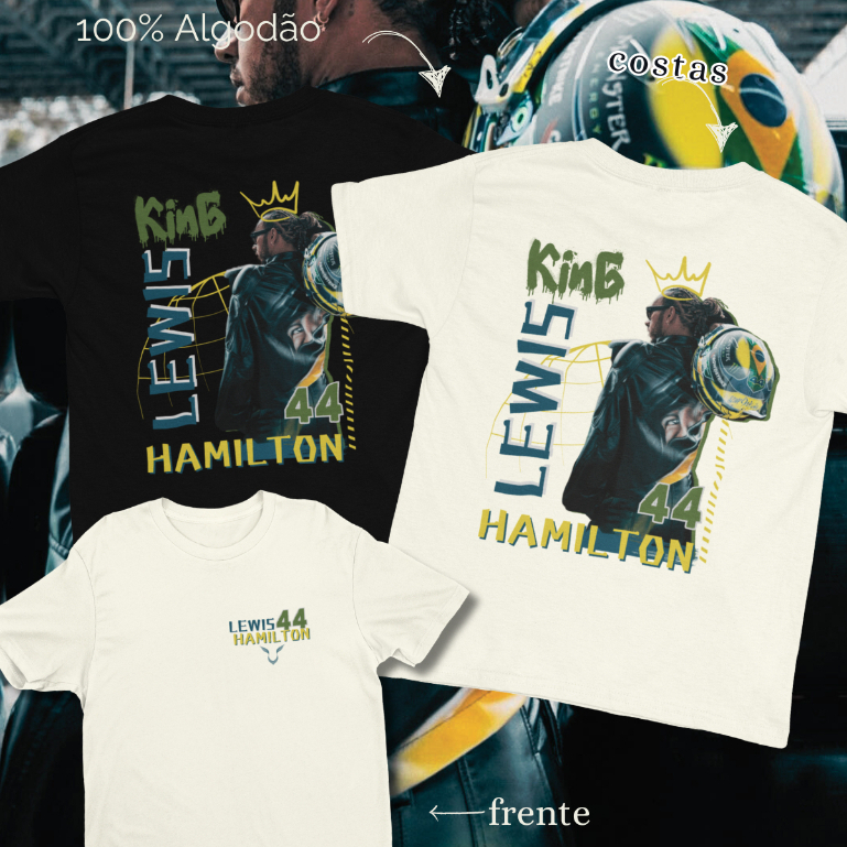 CAMISETA KING LEWIS HAMIL-TON 44 [ALGODÃO]