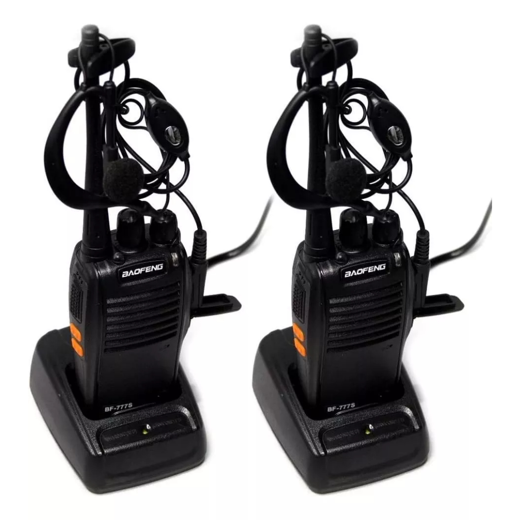 Kit 2 Radio Walk Talk Comunicador 16 Ch 12km Baofeng 777s Shopee Brasil