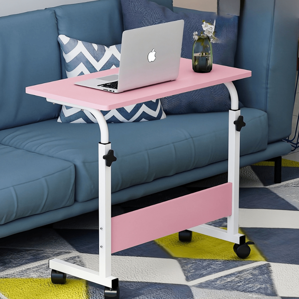 Mesa Portátil Multiuso Notebook Com Altura Regulavel e Rodinhas Tablet Cama Sofá Ajustavel