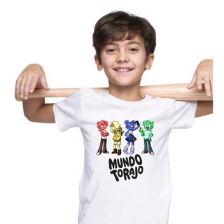 Camisa Camiseta Mundo Torajo Morajo Zulmi Linn Infantil