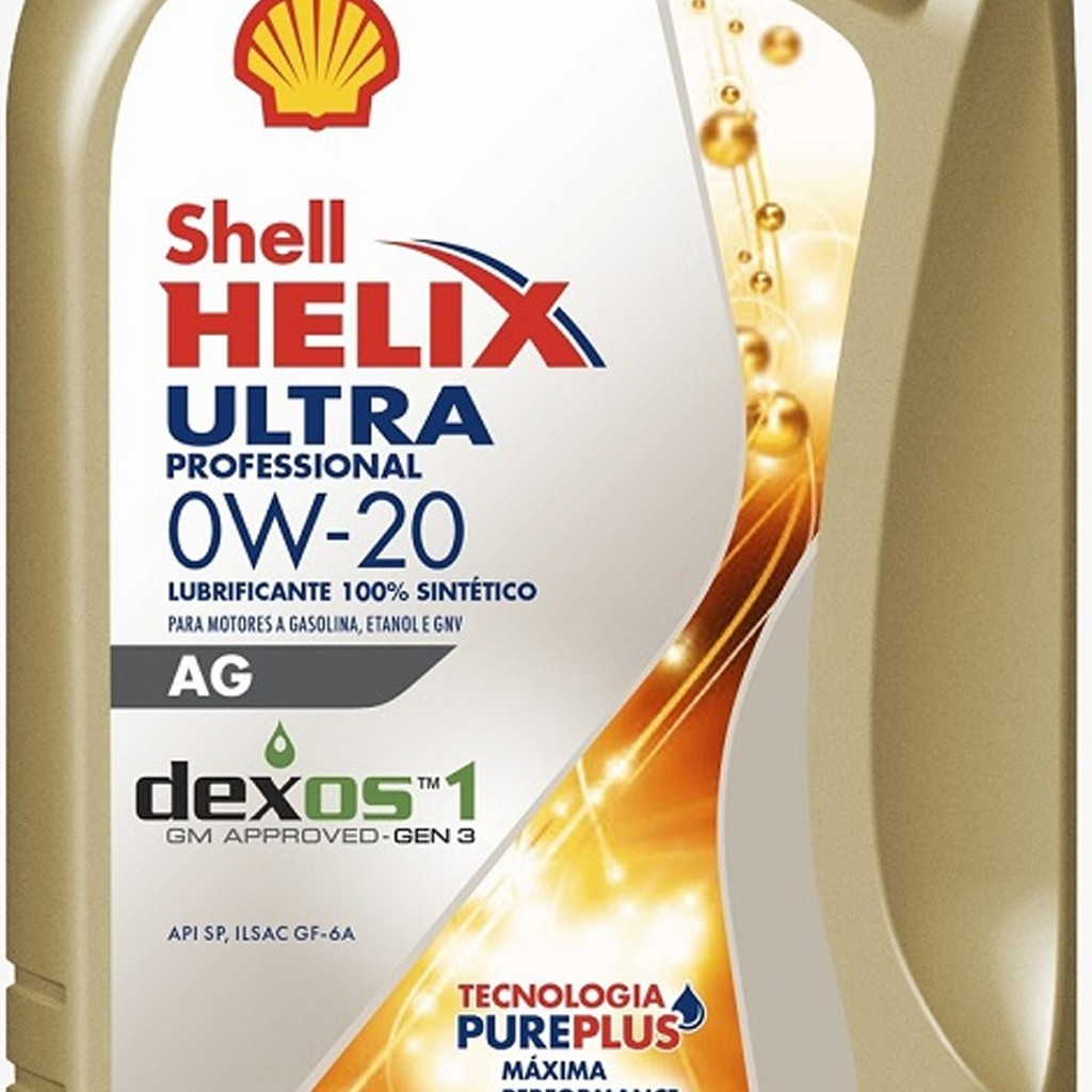 Óleo De Motor Shell Helix Ultra Professional 0W20 Dexos 1 GEN 3 100% ...
