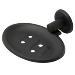 Saboneteira Porta Sabonete Preta Inox Fosco Luxo