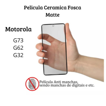 Película Fosca Cerâmica Flexível 9D Hidrogel Motorola Moto G73 / G62 / G32