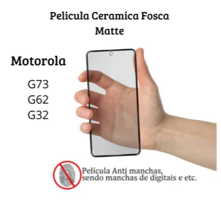 Película Fosca Cerâmica Flexível 9D Hidrogel Motorola Moto G73 / G62 / G32