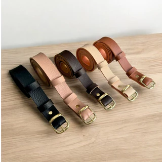 Kit 5 cintos Fino basico Feminino Varias Cores