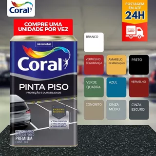 Tinta Acrílica Coral Pinta Piso 18l Cores