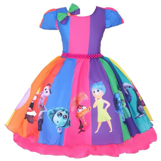 Vestido Infantil Divertidamente Festa Luxo com Tiara