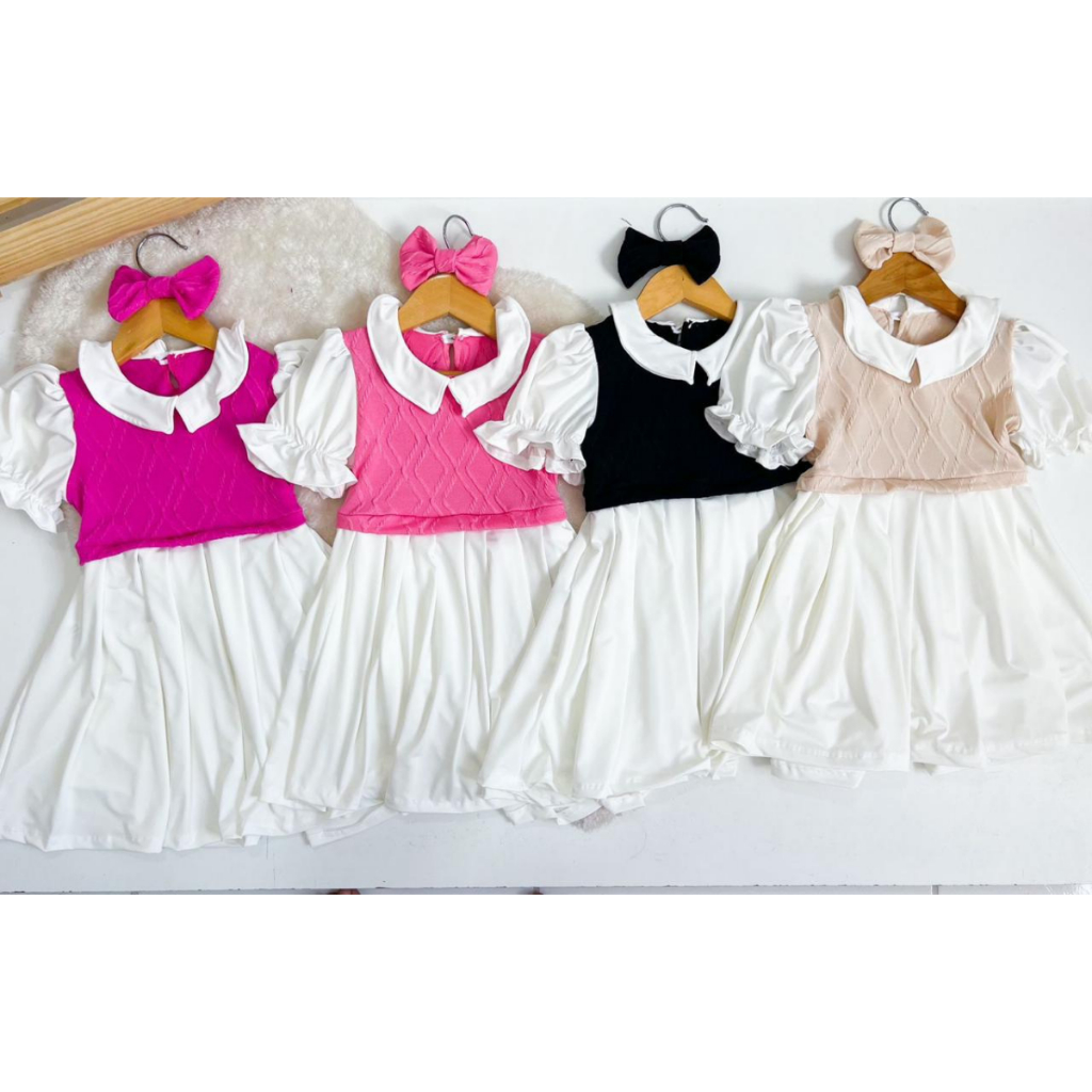 Vestido Infantil Menina Manga Curta Princesa Camponesa +laço