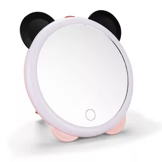 Espelho de Mesa Panda C/ LED 18cm em Plástico - HJ64647