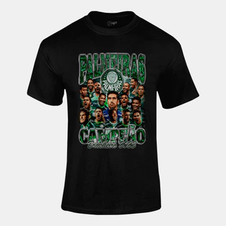 Camiseta Unissex 100% Algodão - Palmeiras Campeão Brasileiro 2023 - T-Shirt Confortável e Durável - Camisa Casual e Esportiva - Estampa de Alta Qualidade - Moda Versátil e Estilosa - Tamanhos P, M, G, GG, XG