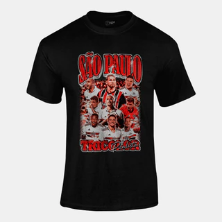 Camiseta Unissex 100% Algodão - São Paulo Tricolor Paulista - T-Shirt Confortável e Durável - Camisa Casual e Esportiva - Estampa de Alta Qualidade - Moda Versátil e Estilosa - Tamanhos P, M, G, GG, XG