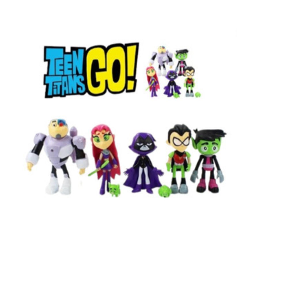 Conjunto Cartelado Jovens Titans - Bonecos 12cm | Shopee Brasil