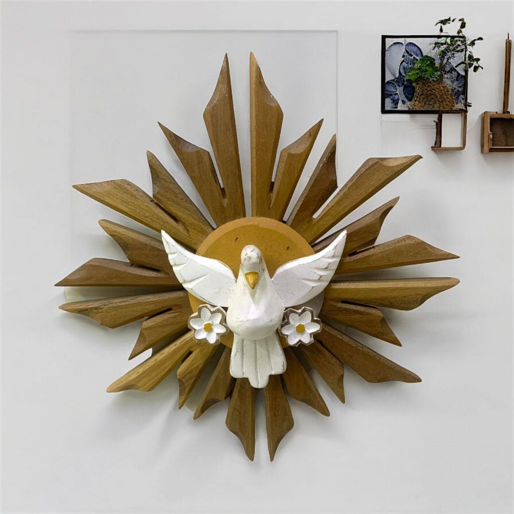 Divino Espírito Santo de Parede em Madeira 27 cm