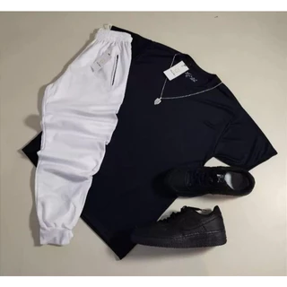 KIT CONJUNTO MASCULINA DRI-FIT CALÇA E CAMISA FITNESS