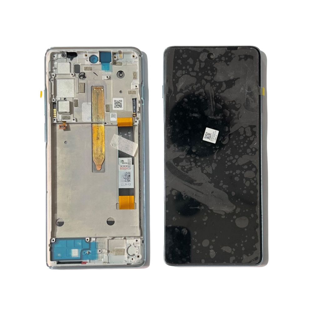 TELA DISPLAY PARA MOTO G200 5G ORIGINAL NACIONAL COM ARO AZUL CLARO