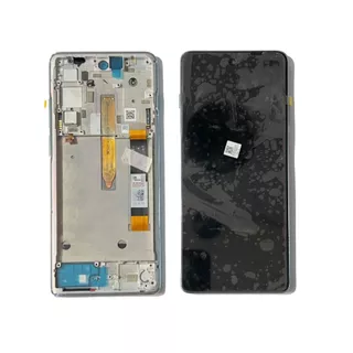 TELA DISPLAY PARA MOTO G200 5G ORIGINAL NACIONAL COM ARO AZUL CLARO