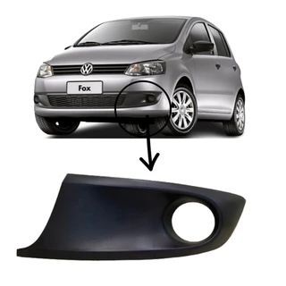 Grade Para-choque Moldura Farol de Milha Fox 2010 2011 2012 2013 2014 Com Furo