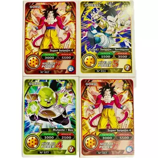 1600 cards Dragon Ball PP = 400 pacotes fechados
