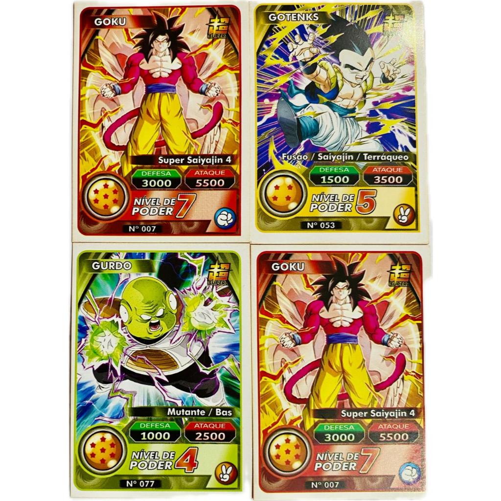 100 cards dragon ball pp = 25 pacotes fechados