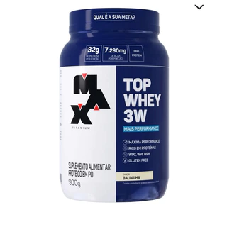 Top Whey 3W + Performance 900G - Max TitaniumBaunilha