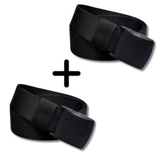 Kit 2 Cinto Elástico Fivela Engate Rapido Sem Metal Regulavel Confortável Lona PVC Plus Size Obeso