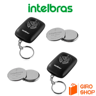 Kit 2 Controle Remoto Xac 2000 Tx Preto Intelbras (Original) Alarmes Portões Eletrônicos