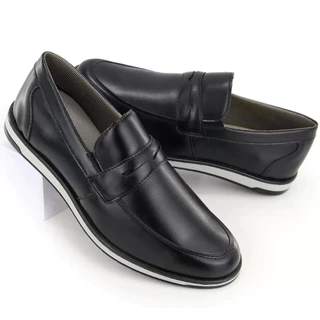 Sapato Masculino de Couro Inglês Confort Mocassim Oxford Masculino Calce Fácil Promoção