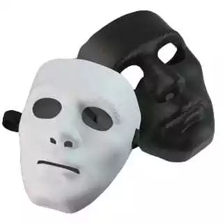 Máscara Sem face de Plástico Resistente
