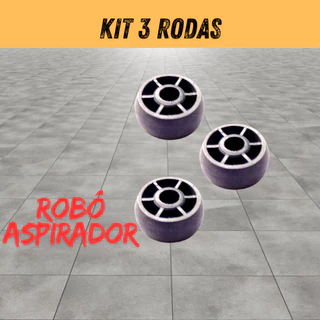 Kit 6 Roda Frontal Dianteira Giratória Robô Aspirador Multilaser Mondial Wap W100-100C ObaBox-Duster