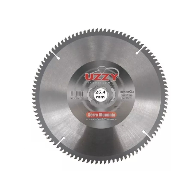 Disco de corte p/ aluminio Serra videa widea Disco 250mm 100 Dentes- 10 ...