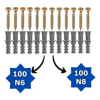 Kit 100 Parafuso Phillips C/bucha 6mm, 8mm e 10mm kits tambem de 20 e 50 unidades