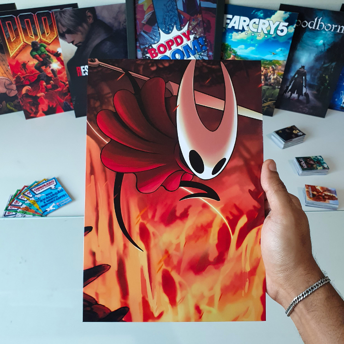 Hollow Knight Placa decorativa mdf quadro decoração parede presente Jogos / Games / Setup Gamer