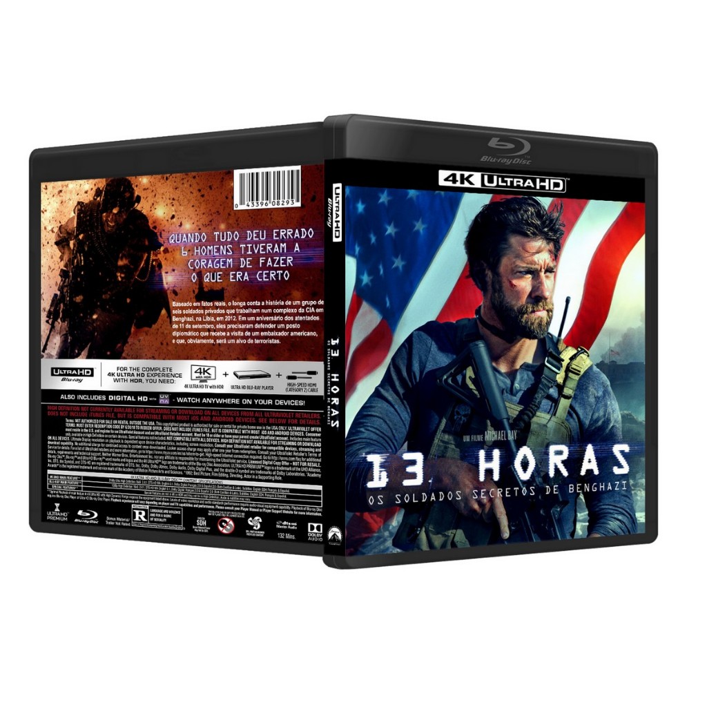 Blu-ray 4K : 13 horas - Os Soldados Secretos De Benghazi DUB/LEG [PERSONALIZADO]