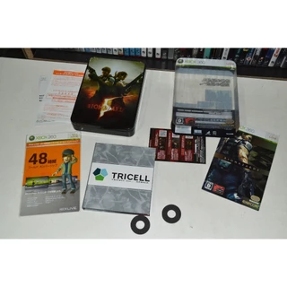 Jogo Biohazard 5 Resident Evil 5 Steel Box Deluxe Xbox 360 Midia FIsica