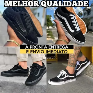 Tênis Masculino Old School Sola De Borracha Super Resistente Do 34 Ao 43 Envio Super Rápido