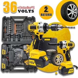 Chave De Impacto À Bateria 36v Profissional Brushless Com Maleta