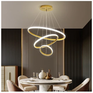 Candelabro De Teto Leve De 3 cores em 1 Para Sala De Estar Jantar~