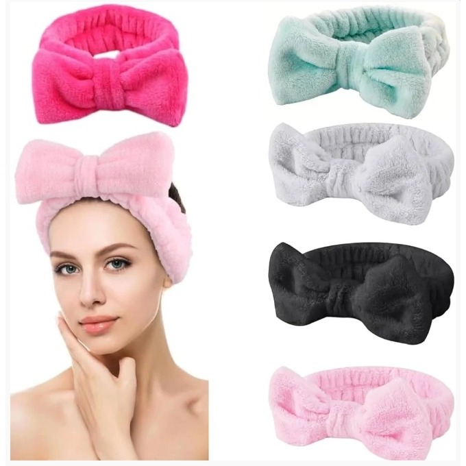 Faixa Para Maquiagem Makeup Tiara de Laço