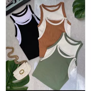 CROPPED BICOLOR MODA VERÃO