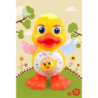Brinquedo de Patinho/Abelha Que Dança e Balançar Com Som Luz Infantil
