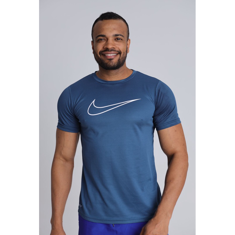 Camiseta masculina Dryfit academia treino estampas e logos sortidas CORRIDA MUSCULAÇÃO BASICA