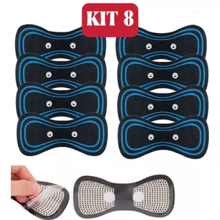 Kit 8 Massageador Elético De Pescoço Portátil Massageador Cervical Lombar E Corpo EMS