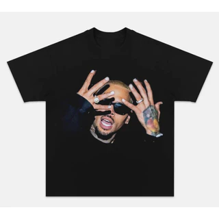 Camiseta Camisa Blusa Unissex Algodão CHRIS Brown Lançamento