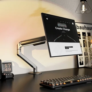 Monitor de mesa suporte cantilever portátil secundário tela base levantamento vesa braço robótico