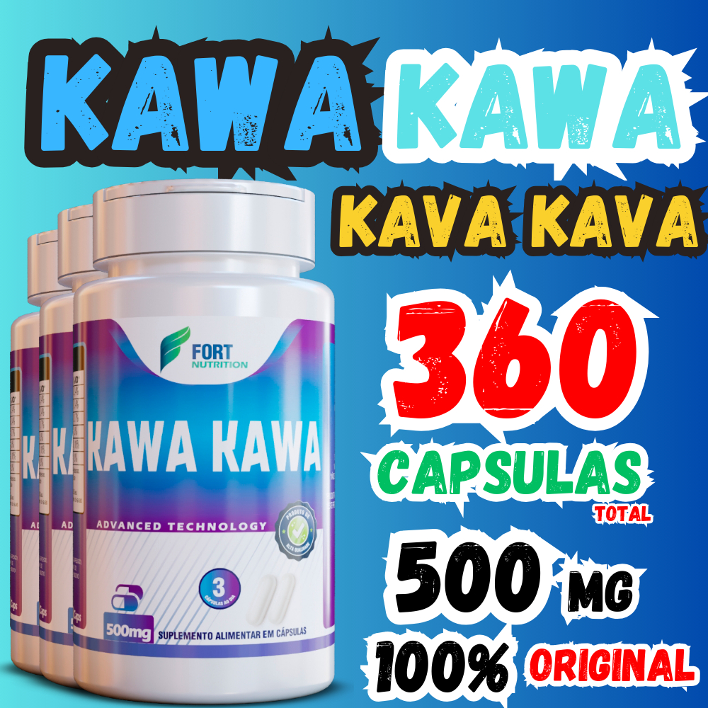 Suplemento de Kawa Kawa - kava kava 120 capsulas 100% Original ...