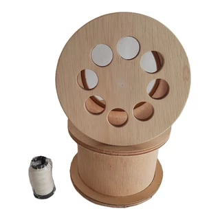 Carretilha de 8 polegadas de madeira linha extra forte para pipas e arraia flechinha peixinho. 20cm x 14cm rolamento de metal