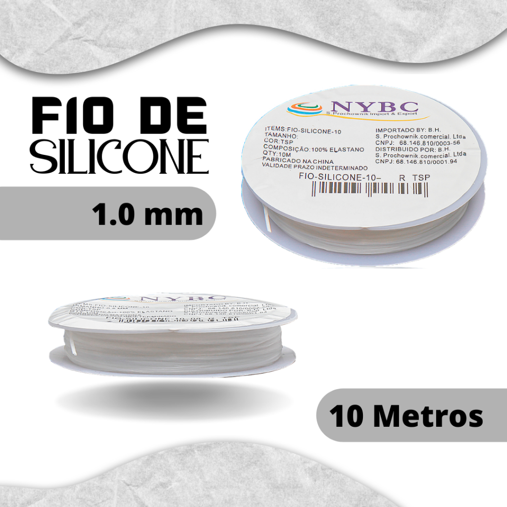 Fio De Silicone - 0.7 / 0.8 / 1 mm - Com 100 Metros -MGX