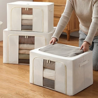 Caixa Organizadora Roupas Brinquedos Lençol Edredom Guarda Roupa Dobrável